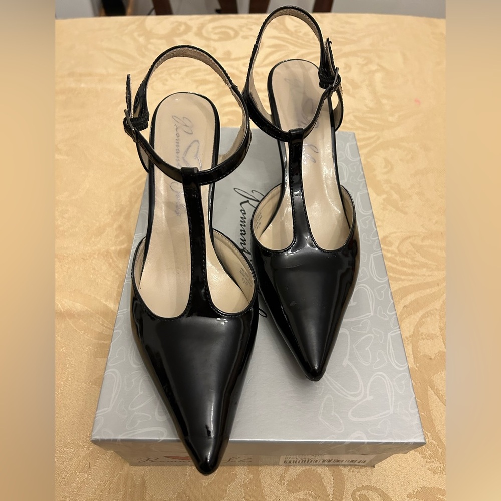 Black Patent Leather Heels